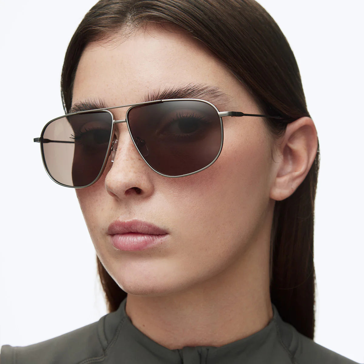 Lentes de Sol - Dina Matte Gun Kakao