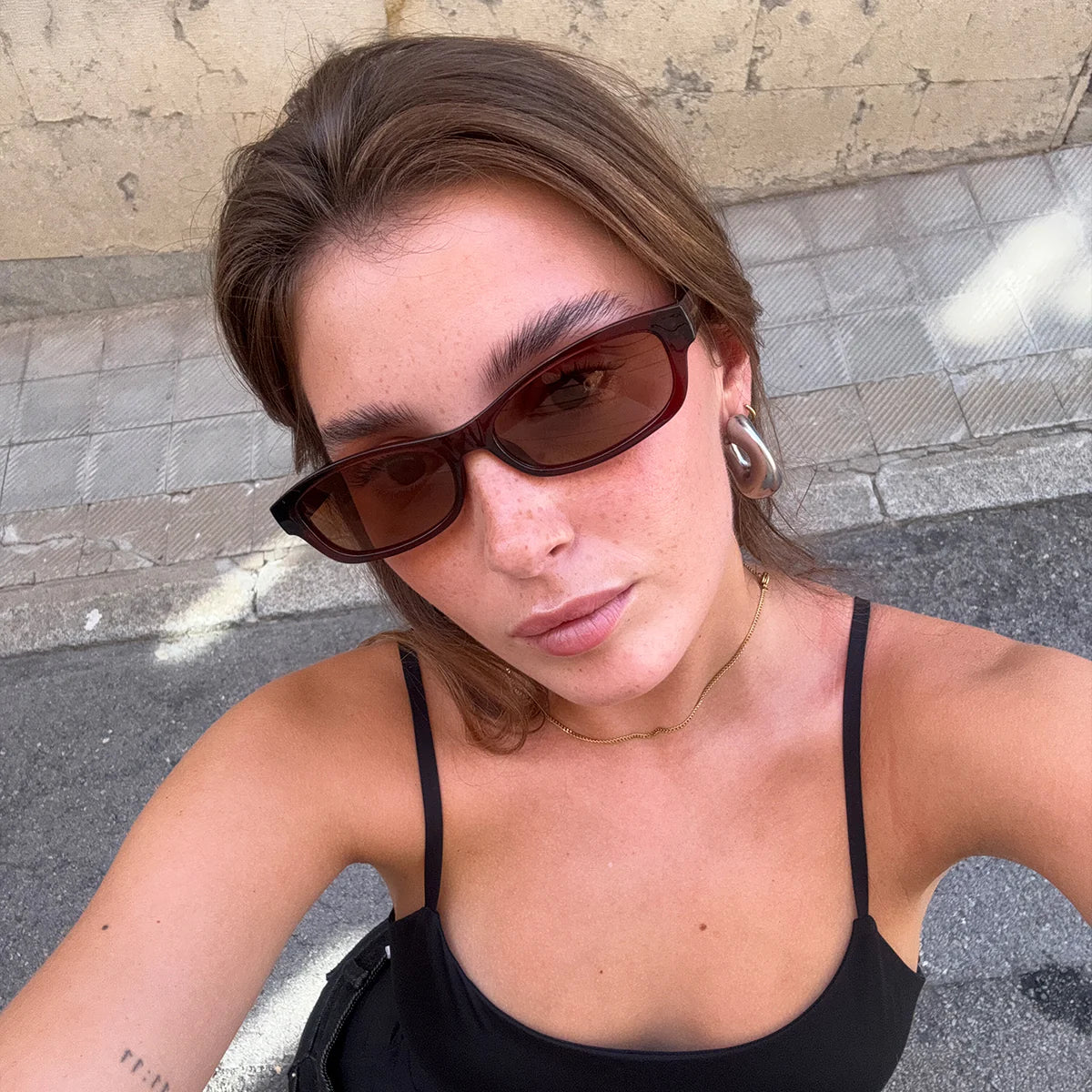 Lentes de Sol - Amar Maroon Brown