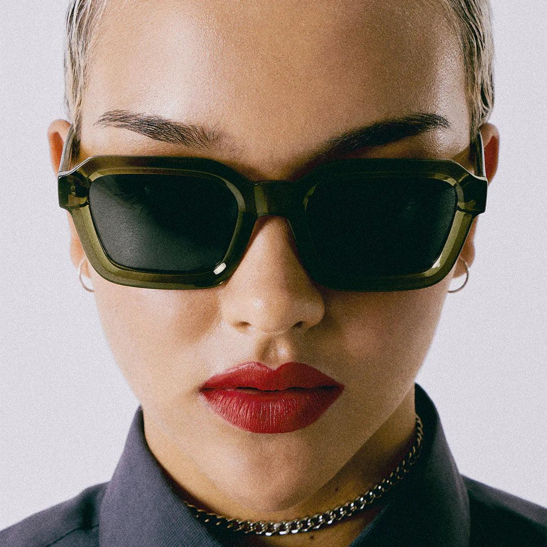 Lentes De Sol - Nayah Moss Olive - Meller Uruguay